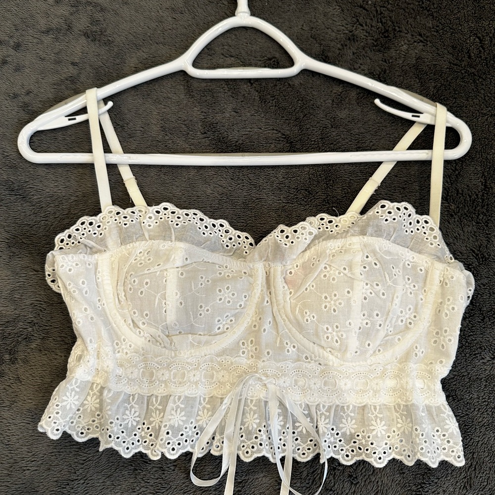 Edikted White Lace Camisole Top